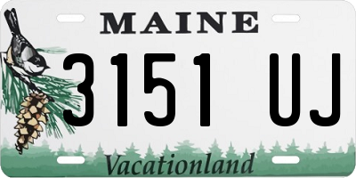 ME license plate 3151UJ