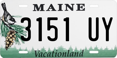 ME license plate 3151UY