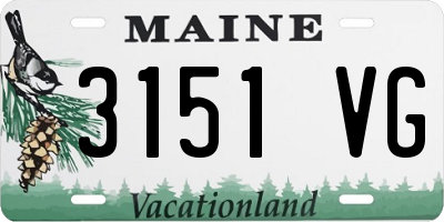 ME license plate 3151VG