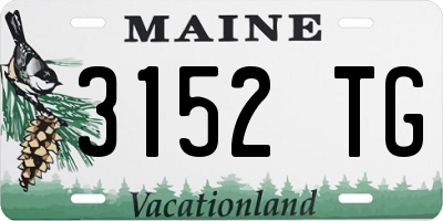ME license plate 3152TG