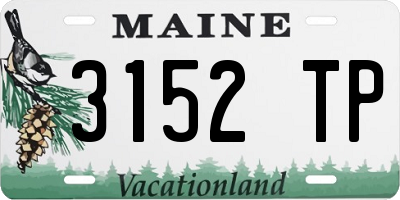 ME license plate 3152TP