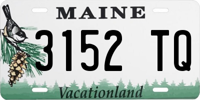 ME license plate 3152TQ