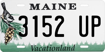 ME license plate 3152UP