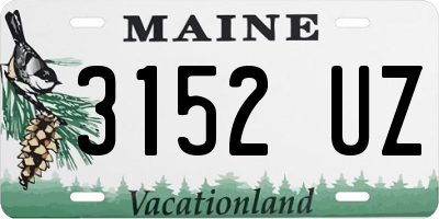 ME license plate 3152UZ