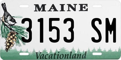 ME license plate 3153SM
