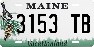 ME license plate 3153TB