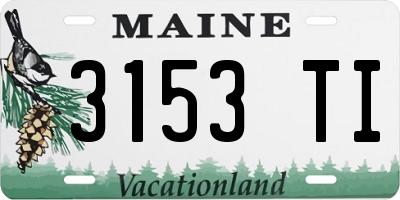 ME license plate 3153TI