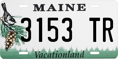 ME license plate 3153TR