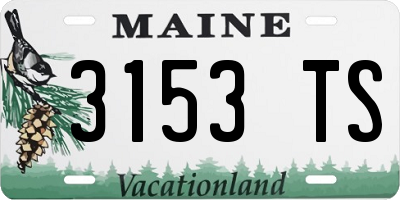 ME license plate 3153TS