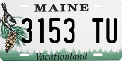 ME license plate 3153TU
