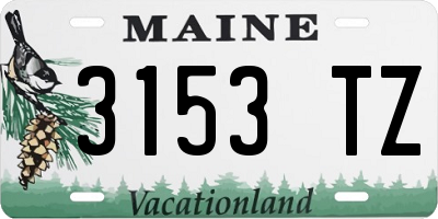 ME license plate 3153TZ