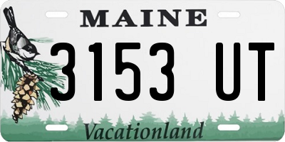 ME license plate 3153UT