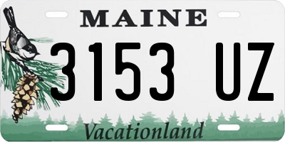 ME license plate 3153UZ