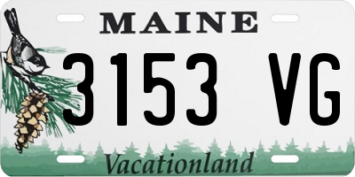 ME license plate 3153VG