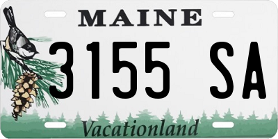 ME license plate 3155SA