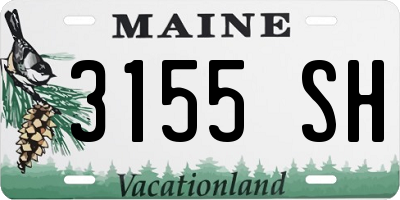 ME license plate 3155SH
