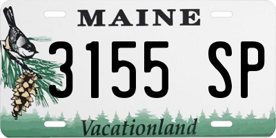 ME license plate 3155SP