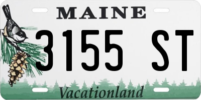 ME license plate 3155ST