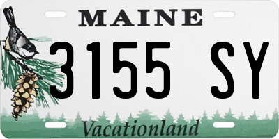 ME license plate 3155SY