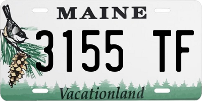 ME license plate 3155TF