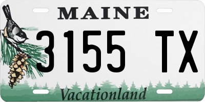 ME license plate 3155TX