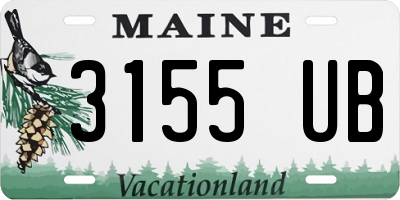 ME license plate 3155UB