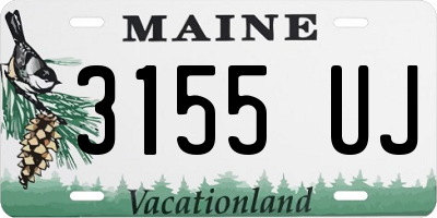 ME license plate 3155UJ