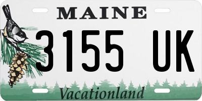 ME license plate 3155UK
