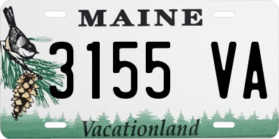ME license plate 3155VA