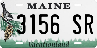 ME license plate 3156SR