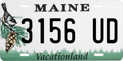ME license plate 3156UD