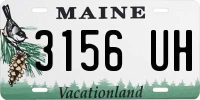 ME license plate 3156UH