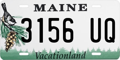 ME license plate 3156UQ