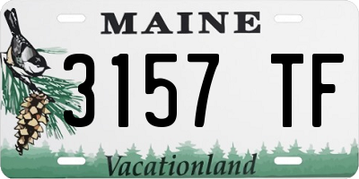 ME license plate 3157TF