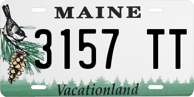 ME license plate 3157TT