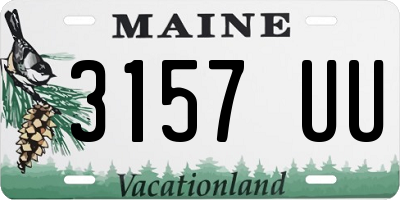 ME license plate 3157UU