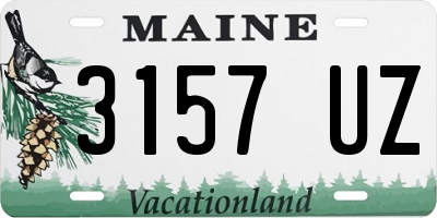 ME license plate 3157UZ