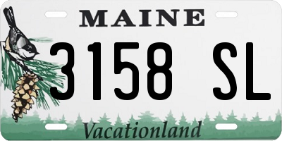 ME license plate 3158SL