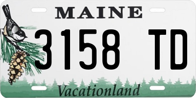 ME license plate 3158TD