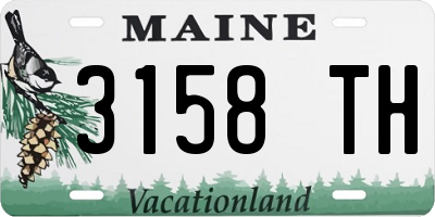 ME license plate 3158TH