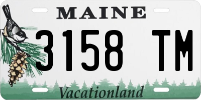 ME license plate 3158TM