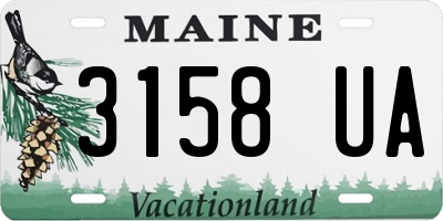 ME license plate 3158UA
