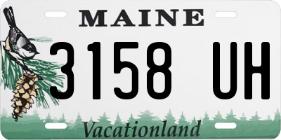 ME license plate 3158UH
