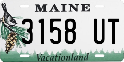 ME license plate 3158UT