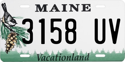 ME license plate 3158UV