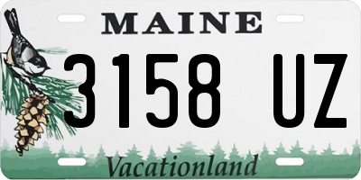 ME license plate 3158UZ