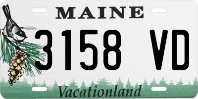 ME license plate 3158VD