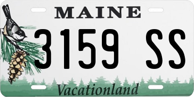 ME license plate 3159SS