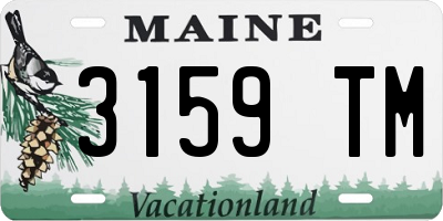 ME license plate 3159TM