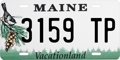 ME license plate 3159TP